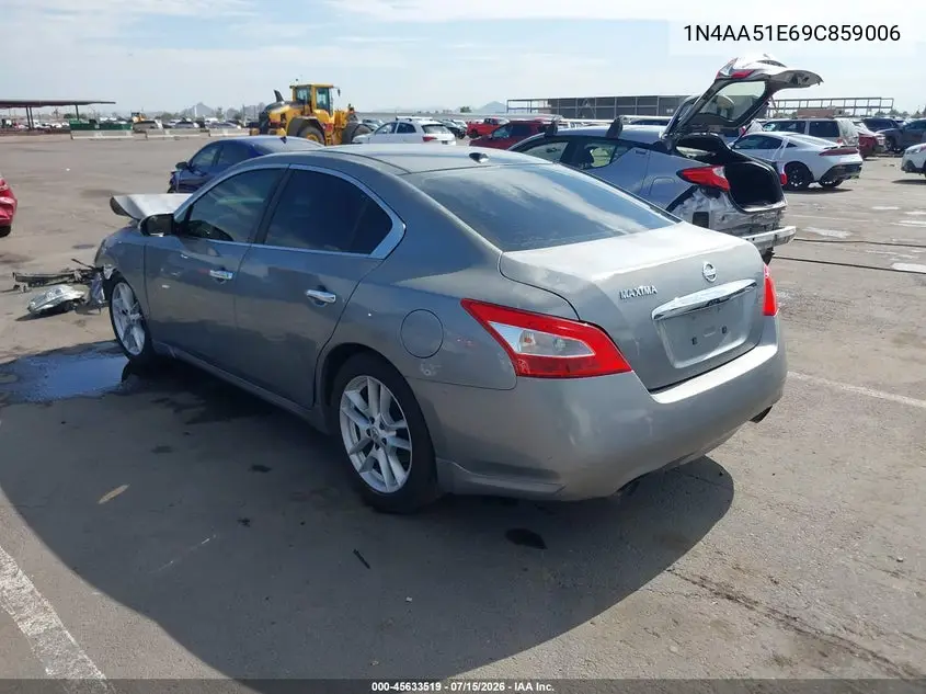2009 Nissan Maxima 3.5 Sv VIN: 1N4AA51E69C859006 Lot: 45633519