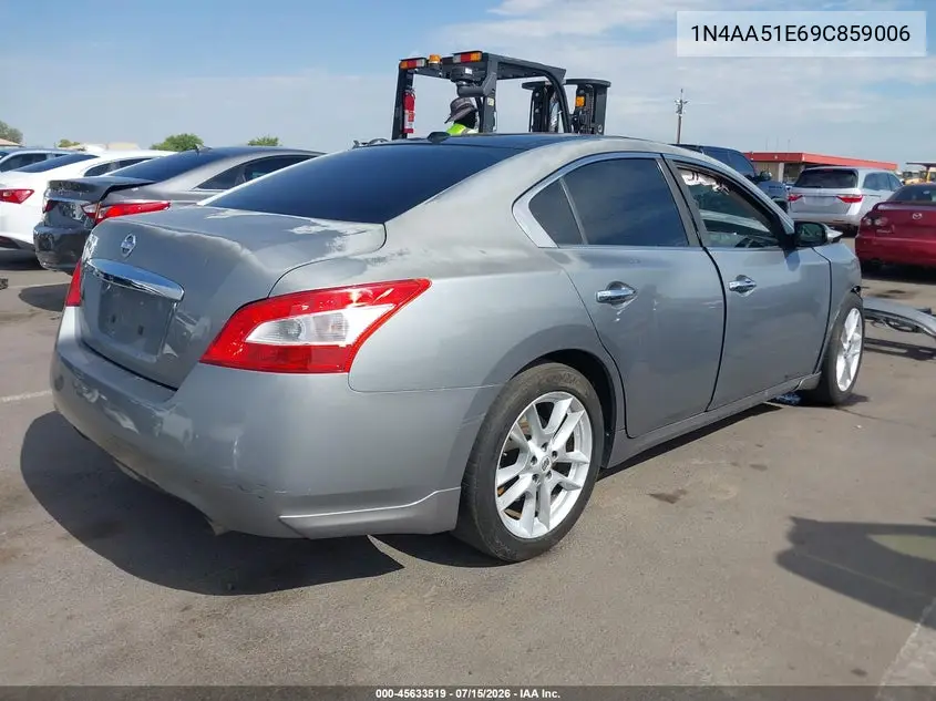 2009 Nissan Maxima 3.5 Sv VIN: 1N4AA51E69C859006 Lot: 45633519
