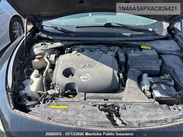 2010 Nissan Maxima 3.5 Sv VIN: 1N4AA5APXAC826421 Lot: 20266976