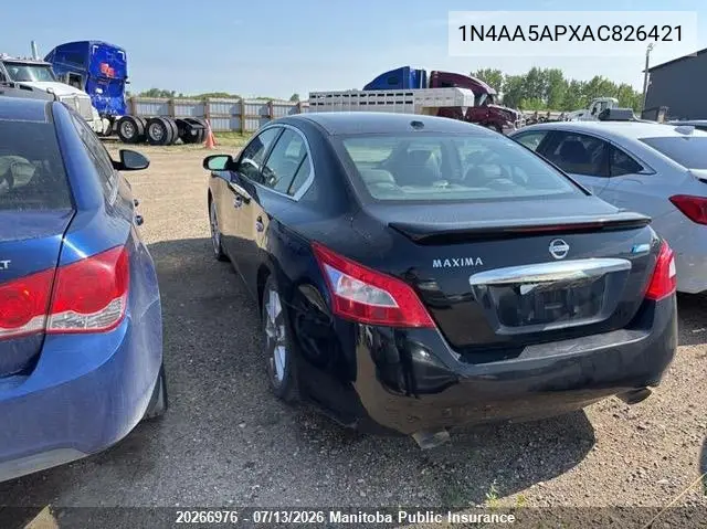 2010 Nissan Maxima 3.5 Sv VIN: 1N4AA5APXAC826421 Lot: 20266976