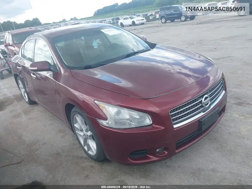 2010 Nissan Maxima 3.5 Sv VIN: 1N4AA5AP5AC850691 Lot: 45406329