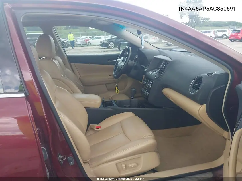 2010 Nissan Maxima 3.5 Sv VIN: 1N4AA5AP5AC850691 Lot: 45406329
