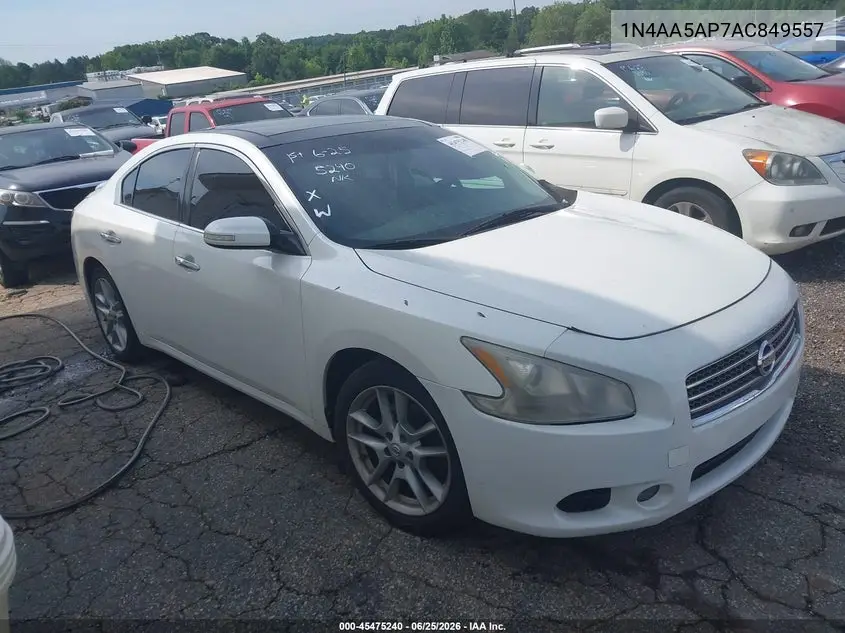 2010 Nissan Maxima 3.5 Sv VIN: 1N4AA5AP7AC849557 Lot: 45475240