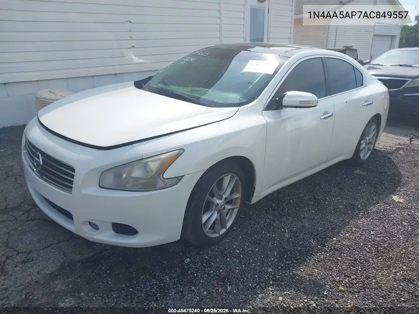 2010 Nissan Maxima 3.5 Sv VIN: 1N4AA5AP7AC849557 Lot: 45475240