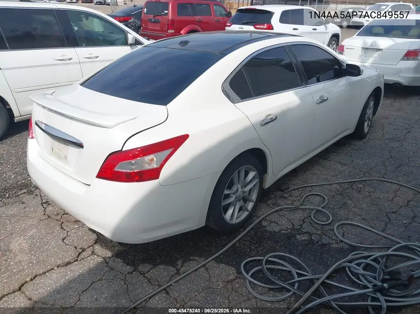 2010 Nissan Maxima 3.5 Sv VIN: 1N4AA5AP7AC849557 Lot: 45475240