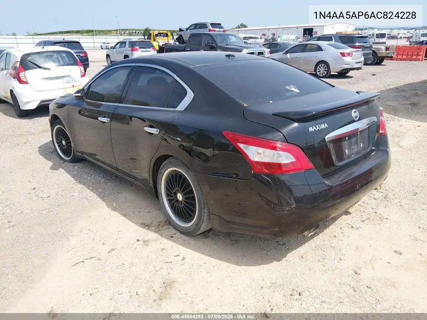 2010 Nissan Maxima 3.5 Sv VIN: 1N4AA5AP6AC824228 Lot: 45564253