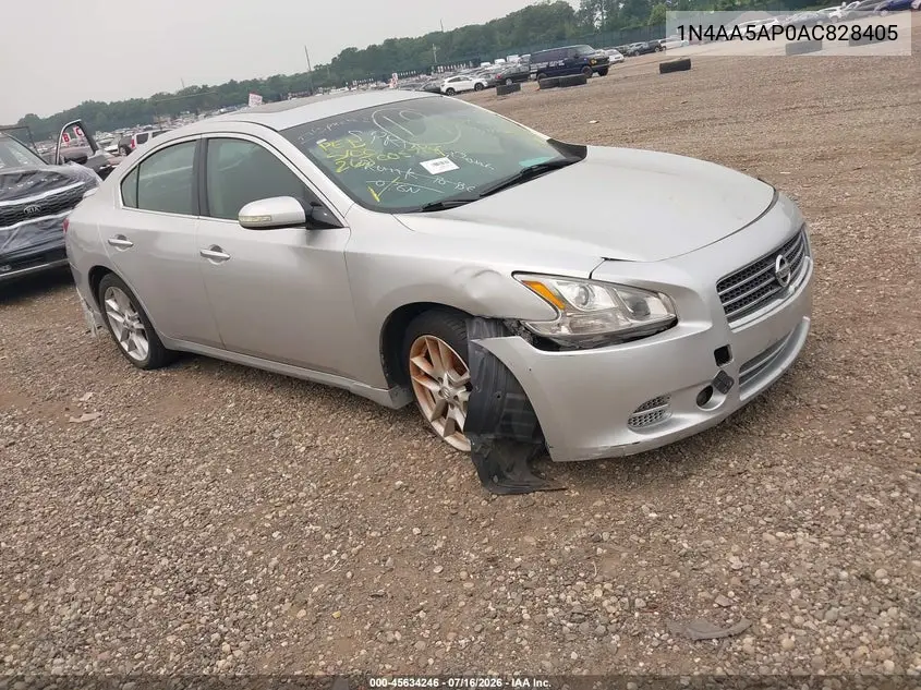 2010 Nissan Maxima 3.5 Sv VIN: 1N4AA5AP0AC828405 Lot: 45634246