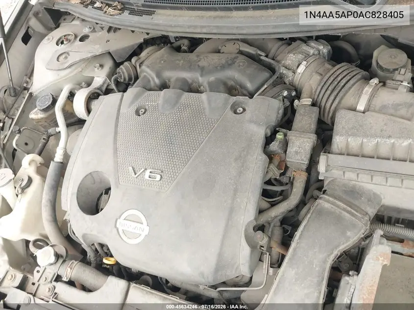 2010 Nissan Maxima 3.5 Sv VIN: 1N4AA5AP0AC828405 Lot: 45634246