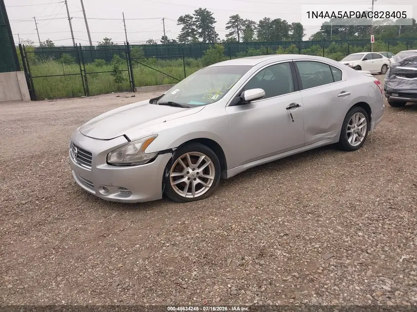 2010 Nissan Maxima 3.5 Sv VIN: 1N4AA5AP0AC828405 Lot: 45634246