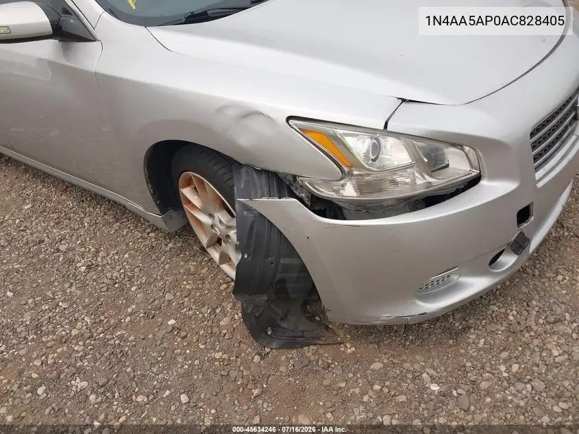 2010 Nissan Maxima 3.5 Sv VIN: 1N4AA5AP0AC828405 Lot: 45634246