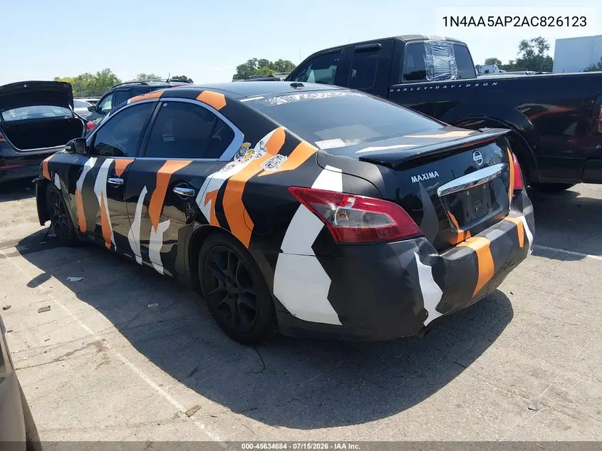 2010 Nissan Maxima 3.5 Sv VIN: 1N4AA5AP2AC826123 Lot: 45634684