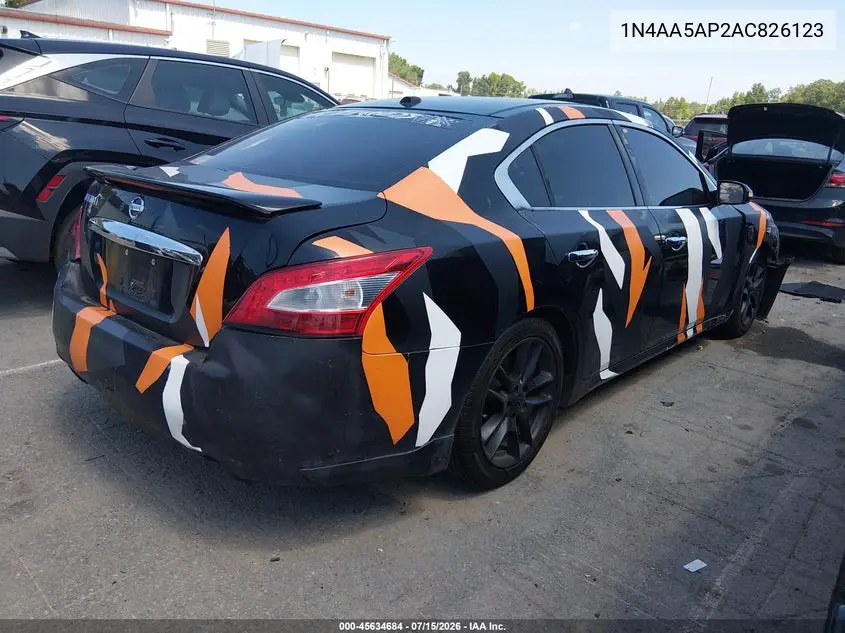 2010 Nissan Maxima 3.5 Sv VIN: 1N4AA5AP2AC826123 Lot: 45634684