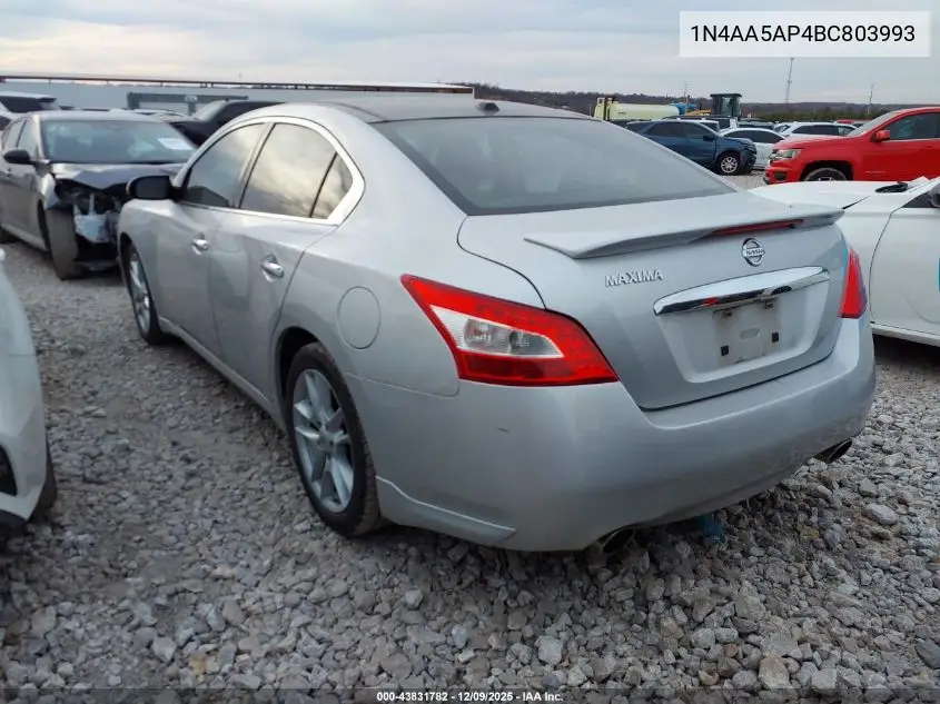 1N4AA5AP4BC803993 2011 Nissan Maxima 3.5 Sv