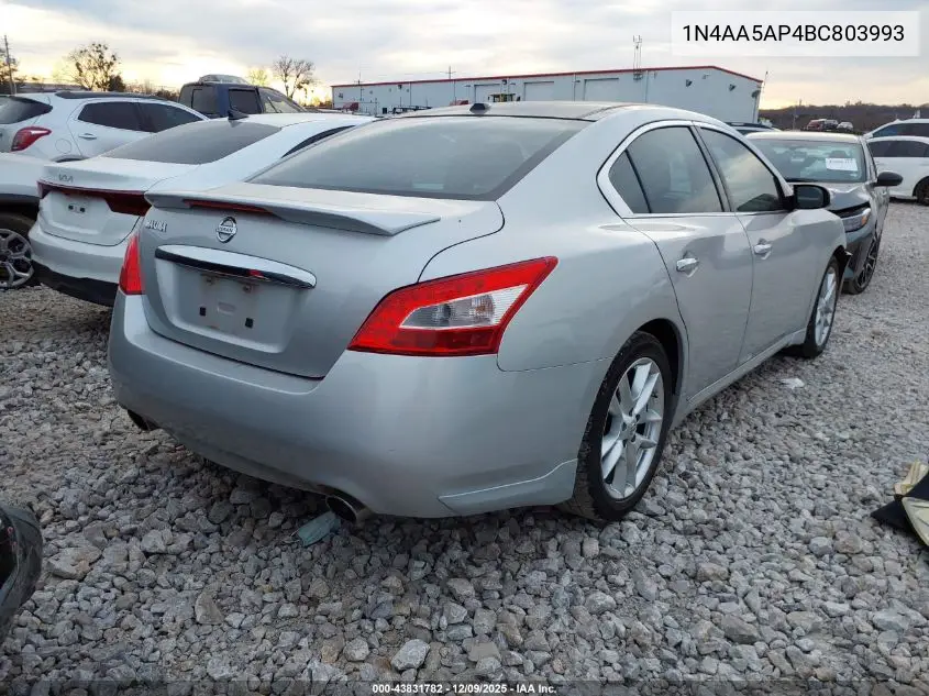1N4AA5AP4BC803993 2011 Nissan Maxima 3.5 Sv
