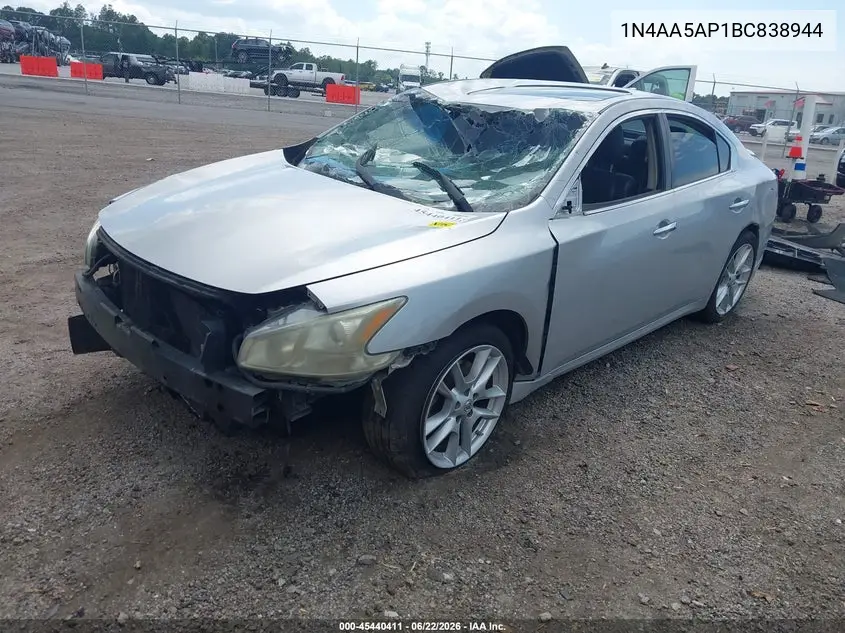 2011 Nissan Maxima 3.5 Sv VIN: 1N4AA5AP1BC838944 Lot: 45440411