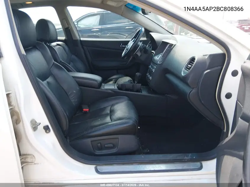 2011 Nissan Maxima 3.5 Sv VIN: 1N4AA5AP2BC808366 Lot: 45627134