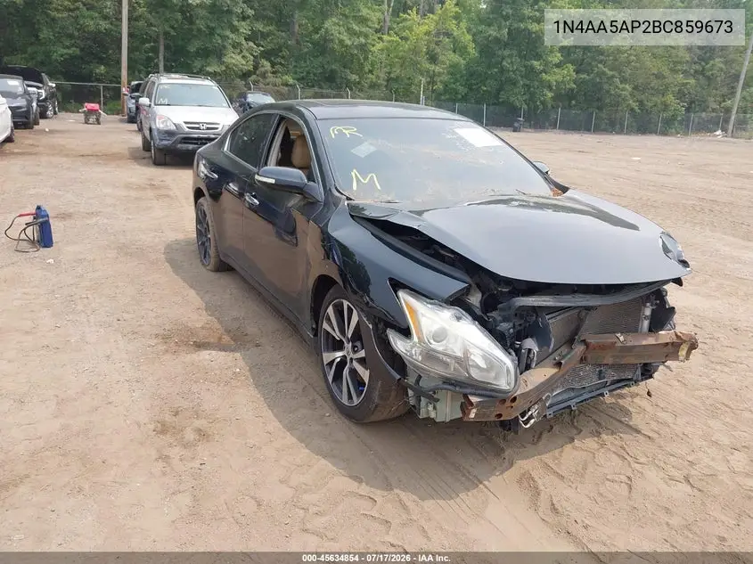 2011 Nissan Maxima 3.5 Sv VIN: 1N4AA5AP2BC859673 Lot: 45634854