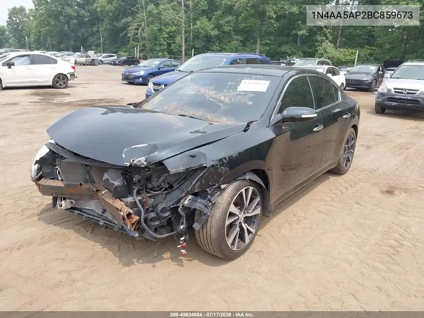 2011 Nissan Maxima 3.5 Sv VIN: 1N4AA5AP2BC859673 Lot: 45634854