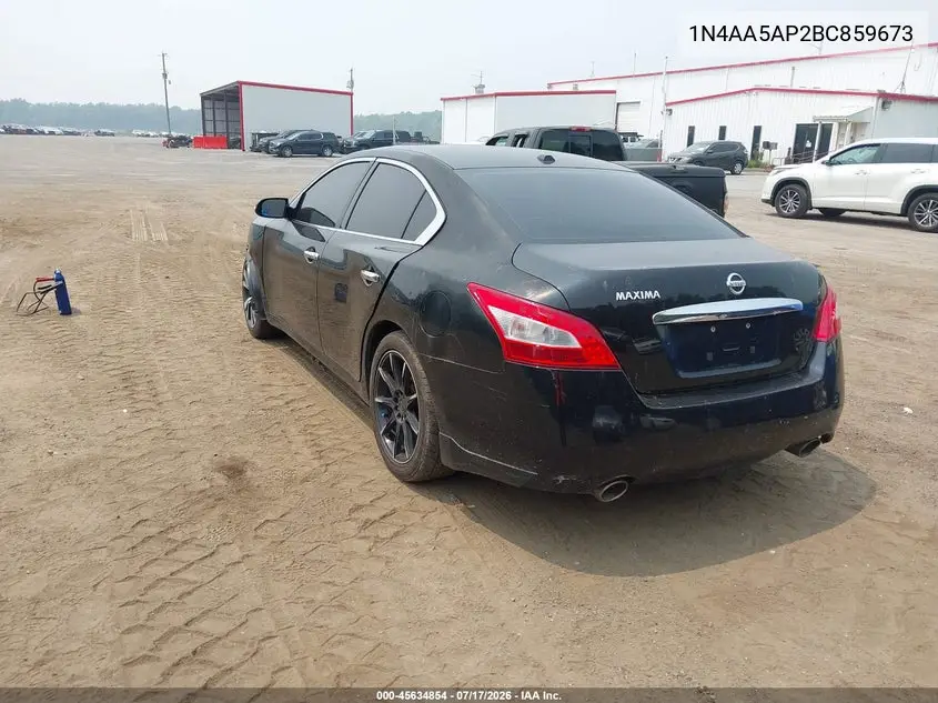 2011 Nissan Maxima 3.5 Sv VIN: 1N4AA5AP2BC859673 Lot: 45634854