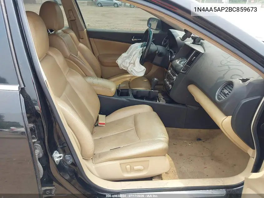2011 Nissan Maxima 3.5 Sv VIN: 1N4AA5AP2BC859673 Lot: 45634854