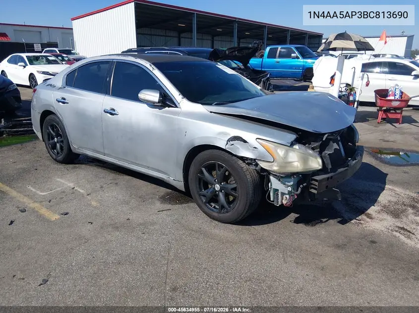 2011 Nissan Maxima 3.5 Sv VIN: 1N4AA5AP3BC813690 Lot: 45634955