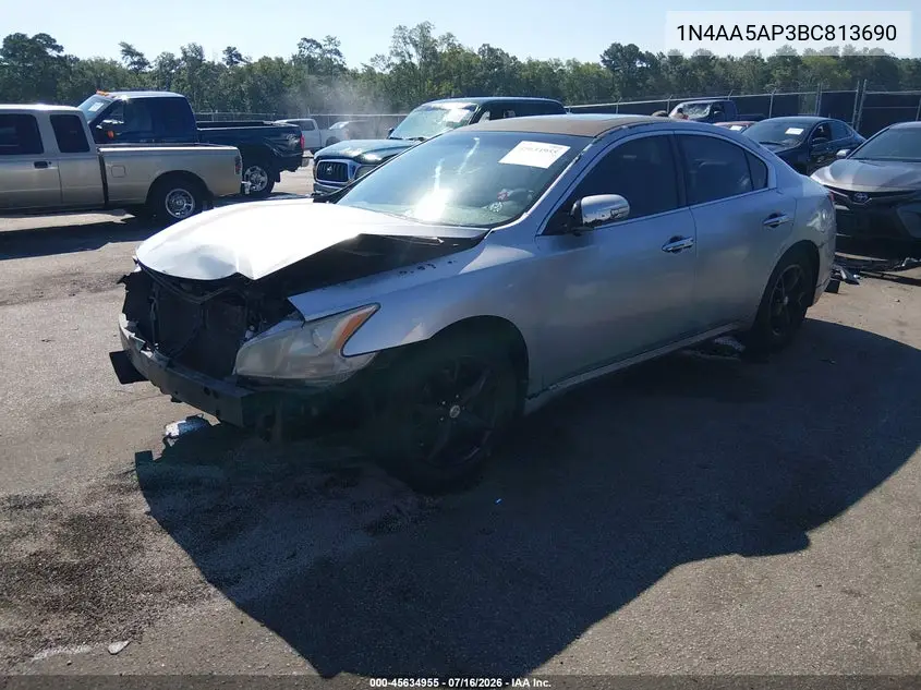 2011 Nissan Maxima 3.5 Sv VIN: 1N4AA5AP3BC813690 Lot: 45634955