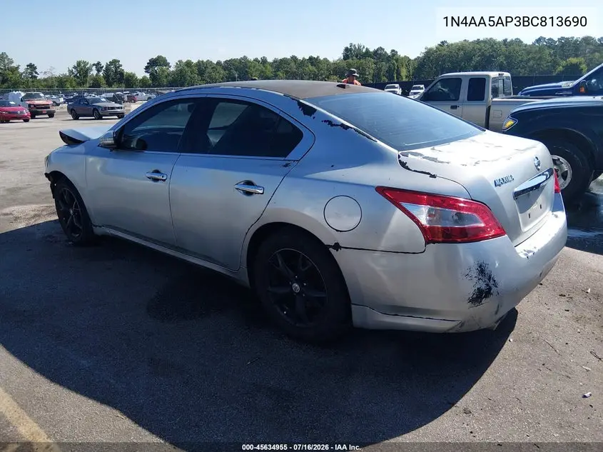 2011 Nissan Maxima 3.5 Sv VIN: 1N4AA5AP3BC813690 Lot: 45634955