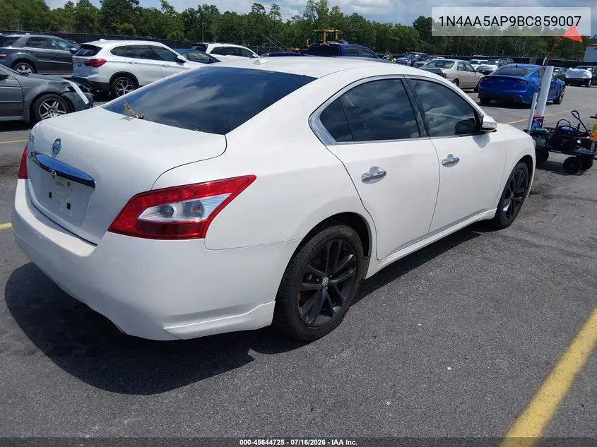 2011 Nissan Maxima 3.5 Sv VIN: 1N4AA5AP9BC859007 Lot: 45644725
