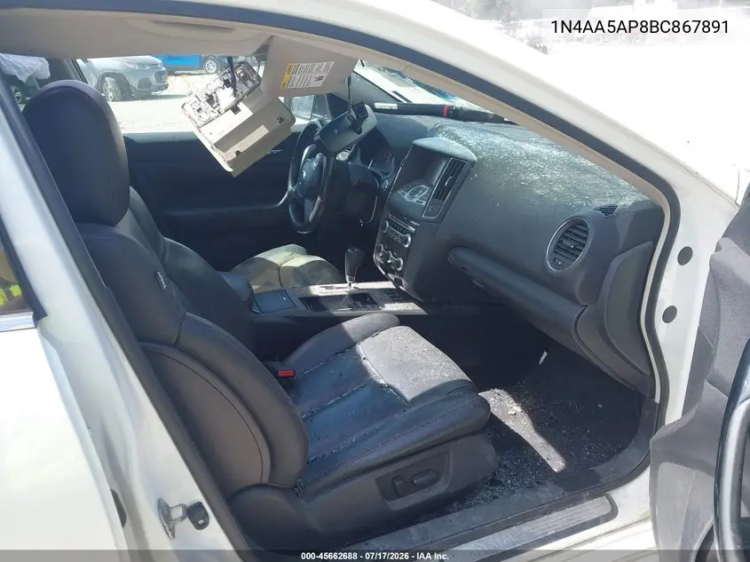 2011 Nissan Maxima 3.5 Sv VIN: 1N4AA5AP8BC867891 Lot: 45662688