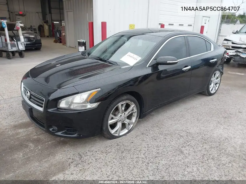 2012 Nissan Maxima 3.5 Sv VIN: 1N4AA5AP5CC864707 Lot: 45401624