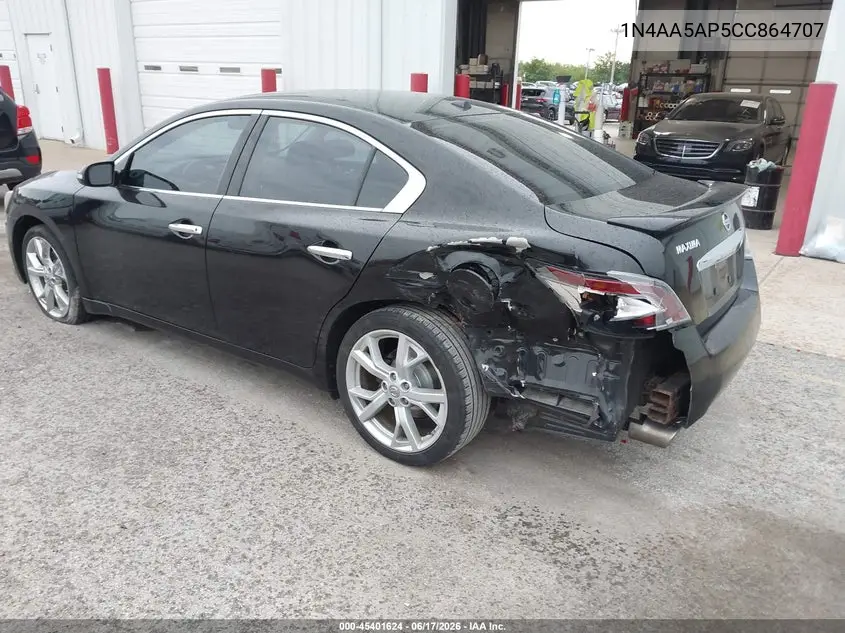 2012 Nissan Maxima 3.5 Sv VIN: 1N4AA5AP5CC864707 Lot: 45401624
