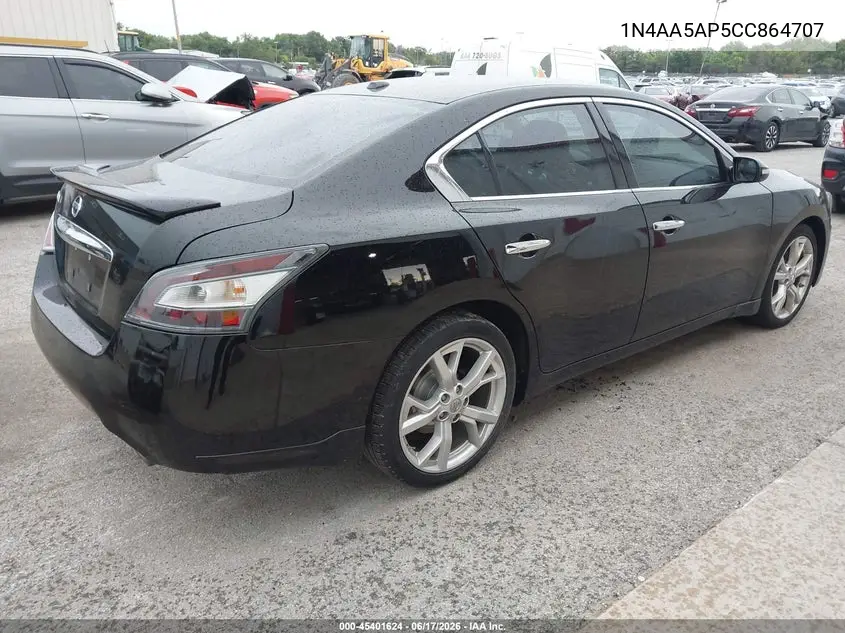 2012 Nissan Maxima 3.5 Sv VIN: 1N4AA5AP5CC864707 Lot: 45401624