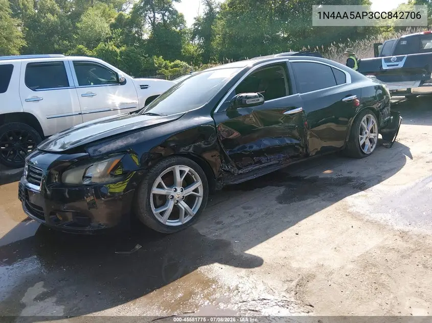 2012 Nissan Maxima 3.5 Sv VIN: 1N4AA5AP3CC842706 Lot: 45581775