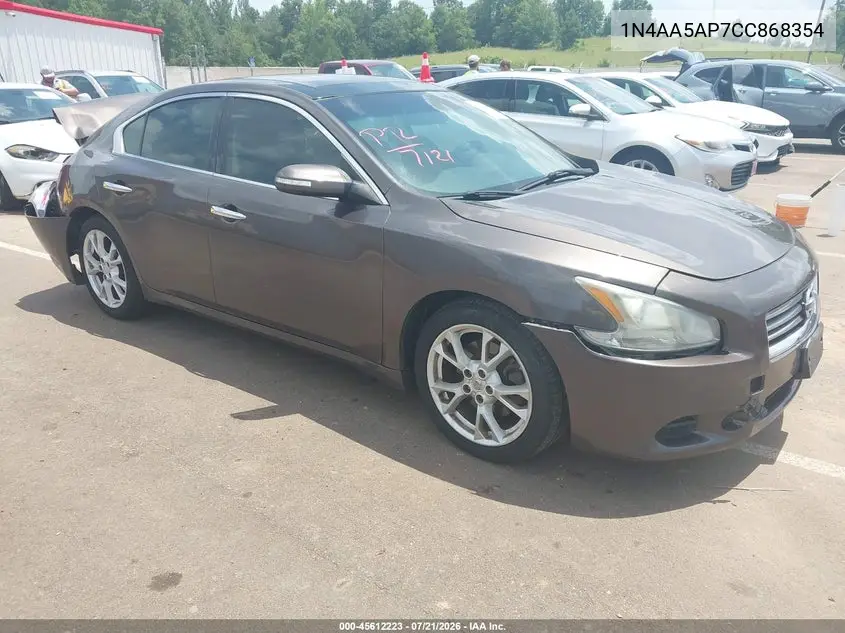 2012 Nissan Maxima 3.5 Sv VIN: 1N4AA5AP7CC868354 Lot: 45612223
