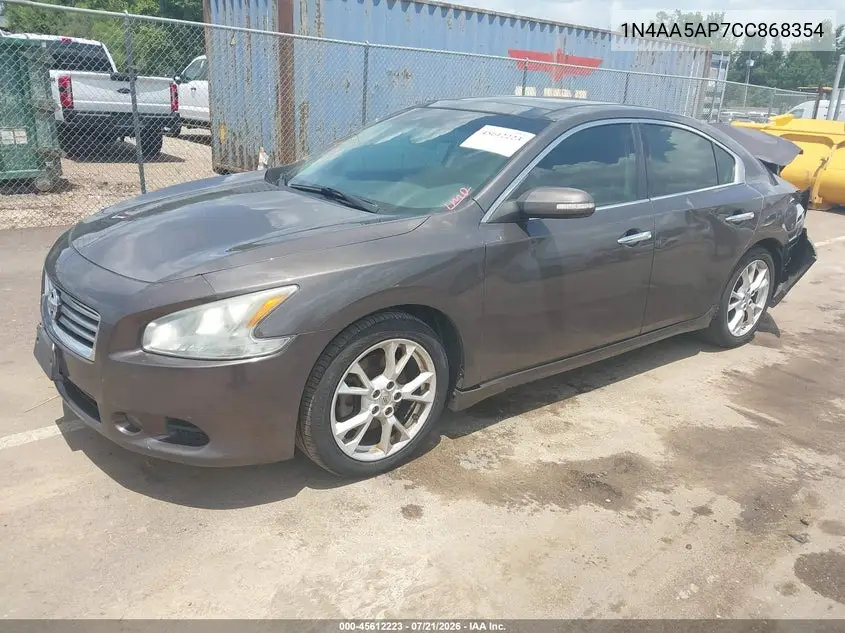 2012 Nissan Maxima 3.5 Sv VIN: 1N4AA5AP7CC868354 Lot: 45612223