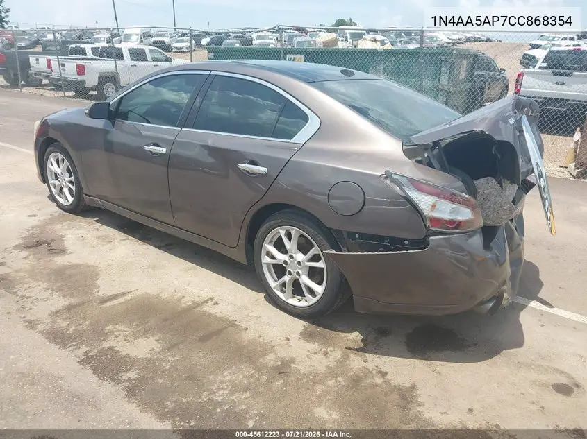 2012 Nissan Maxima 3.5 Sv VIN: 1N4AA5AP7CC868354 Lot: 45612223