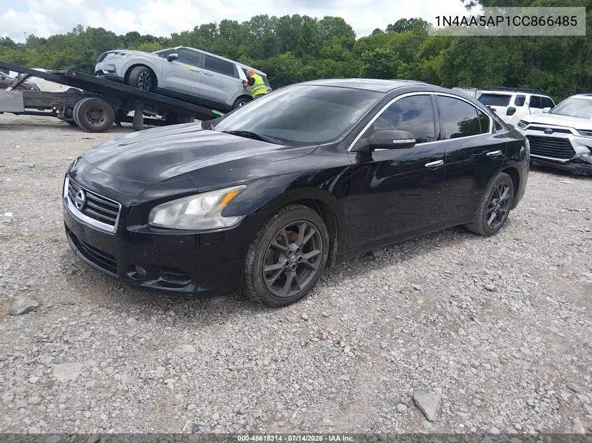 2012 Nissan Maxima 3.5 S VIN: 1N4AA5AP1CC866485 Lot: 45618314