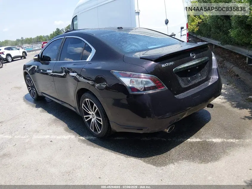 2013 Nissan Maxima 3.5 Sv VIN: 1N4AA5AP5DC835838 Lot: 45294885