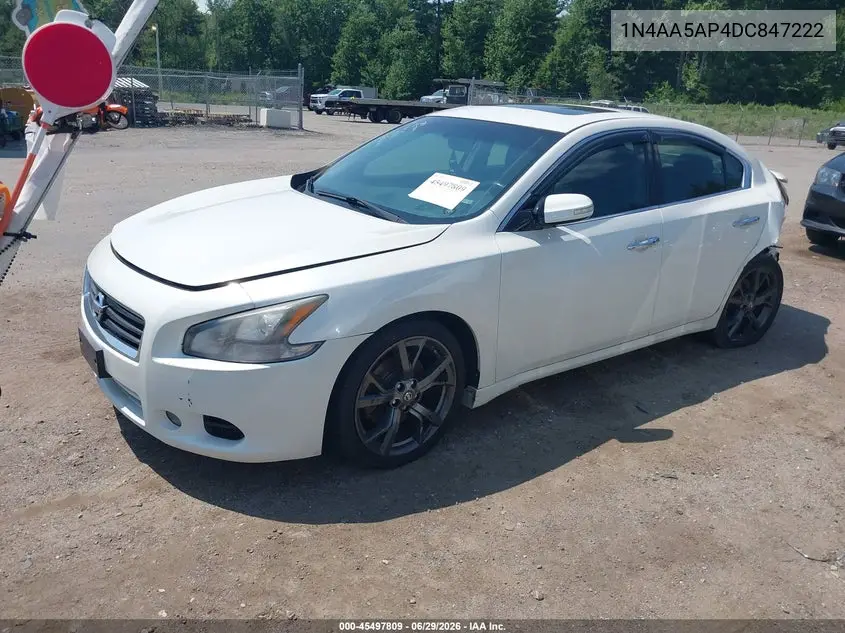 2013 Nissan Maxima 3.5 Sv VIN: 1N4AA5AP4DC847222 Lot: 45497809