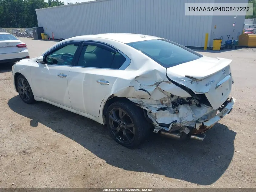 2013 Nissan Maxima 3.5 Sv VIN: 1N4AA5AP4DC847222 Lot: 45497809