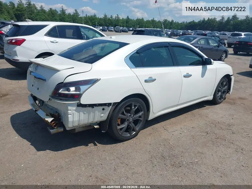2013 Nissan Maxima 3.5 Sv VIN: 1N4AA5AP4DC847222 Lot: 45497809