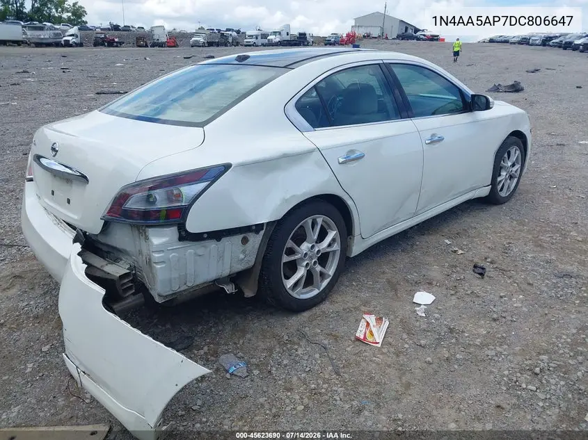 2013 Nissan Maxima 3.5 Sv VIN: 1N4AA5AP7DC806647 Lot: 45623690