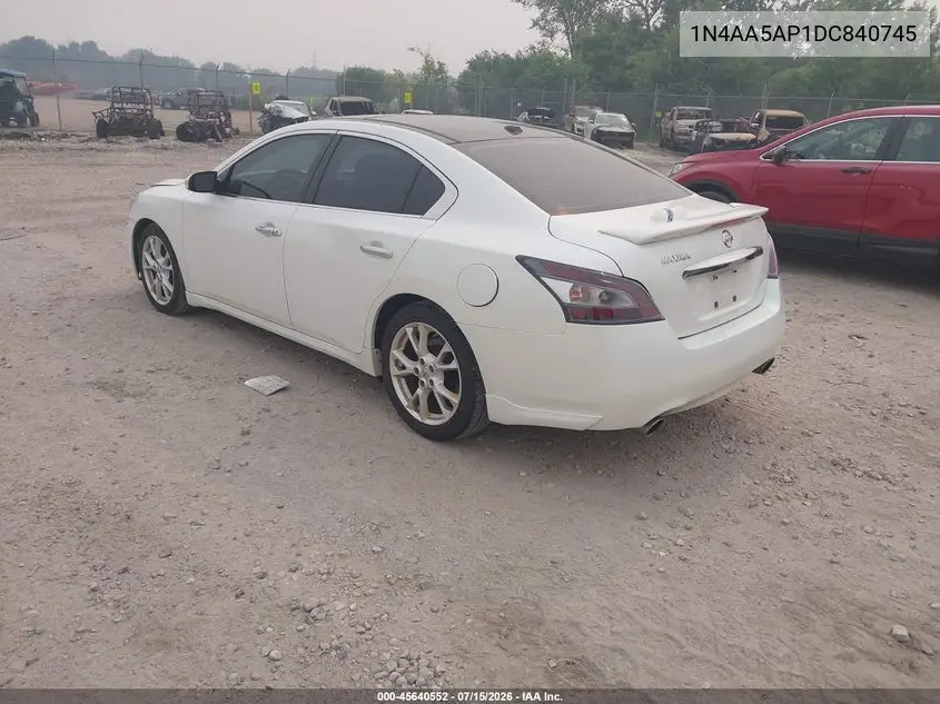 2013 Nissan Maxima 3.5 Sv VIN: 1N4AA5AP1DC840745 Lot: 45640552