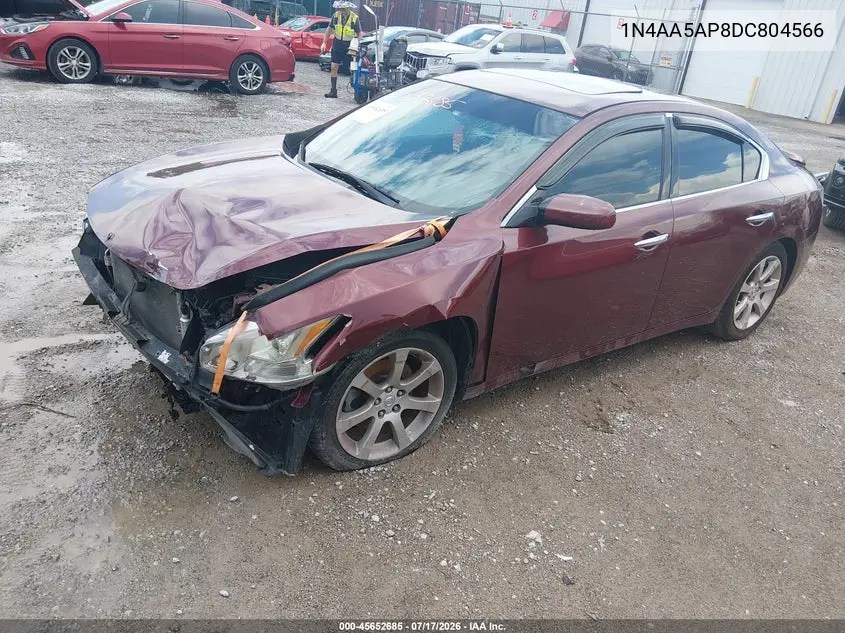 2013 Nissan Maxima 3.5 S VIN: 1N4AA5AP8DC804566 Lot: 45652685
