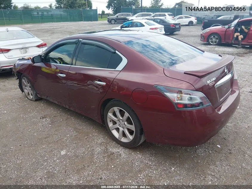 2013 Nissan Maxima 3.5 S VIN: 1N4AA5AP8DC804566 Lot: 45652685