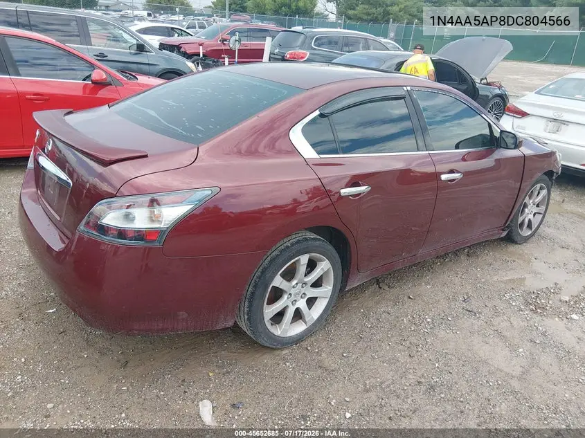 2013 Nissan Maxima 3.5 S VIN: 1N4AA5AP8DC804566 Lot: 45652685