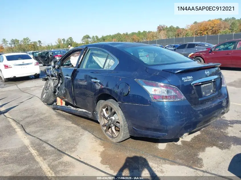 1N4AA5AP0EC912021 2014 Nissan Maxima 3.5 S