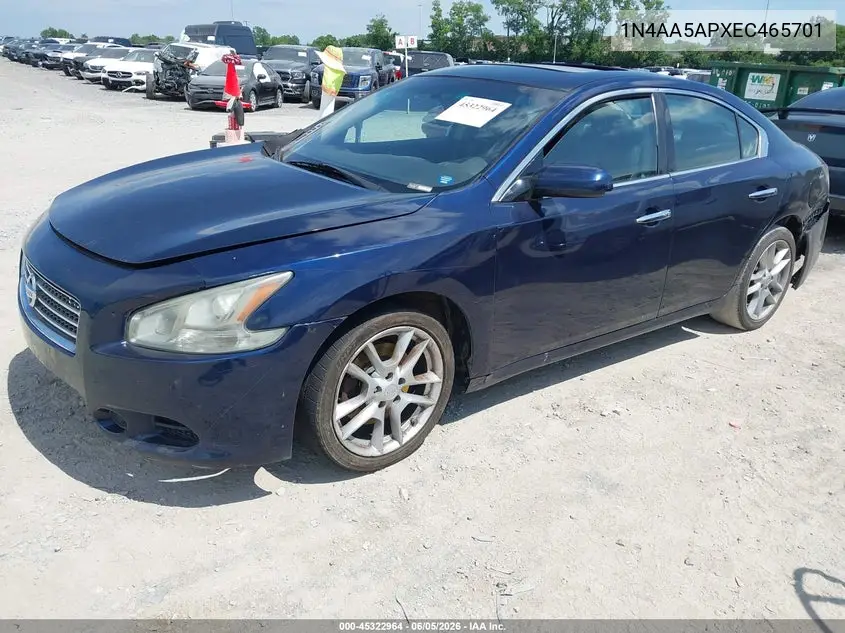 2014 Nissan Maxima VIN: 1N4AA5APXEC465701 Lot: 45322964