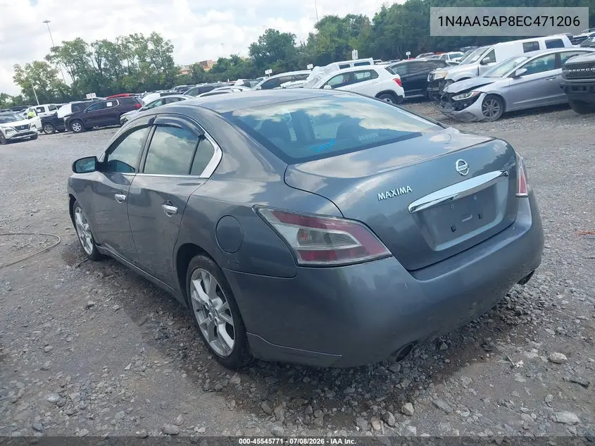 2014 Nissan Maxima 3.5 S VIN: 1N4AA5AP8EC471206 Lot: 45545771