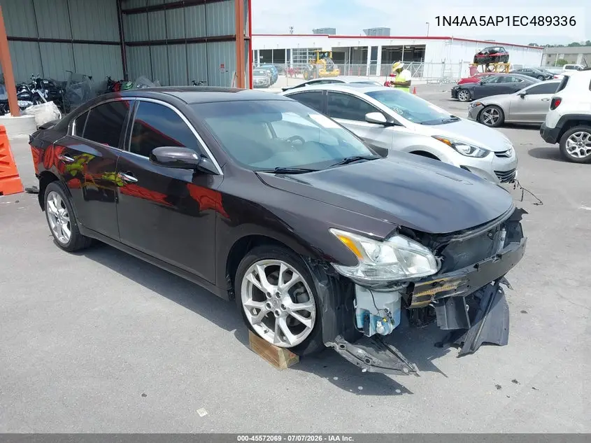 2014 Nissan Maxima 3.5 S/3.5 Sv VIN: 1N4AA5AP1EC489336 Lot: 45572069